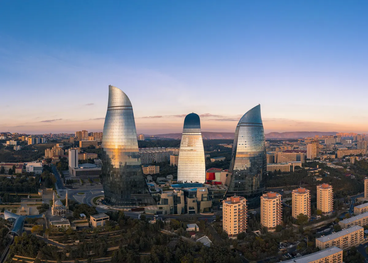 Skyline von Baku, Aserbaidschan
