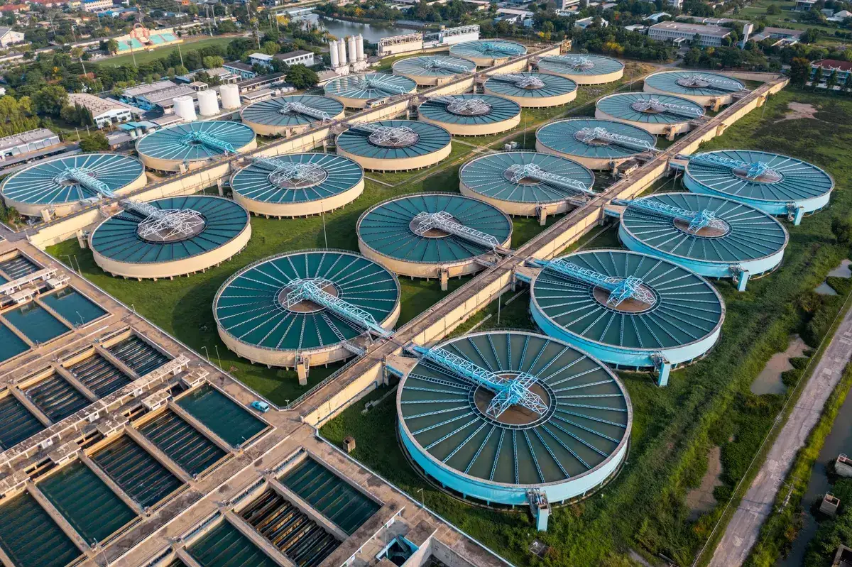 Industrieanlage aus der Luft